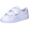 PUMA Smash 3.0 Holo 2.0 V Inf, Sneaker Unisex-Bimbi 0-24, White-Mauve Mist Silver, 25 EU