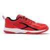HUNDRED Xoom Scarpe da Badminton Professionali Antitraccia da Uomo | Materiale: ecopelle | Adatto per tennis indoor, squash, ping pong, basket e paddle (rosso/bianco, taglia: EU 38, UK 4, US 5)