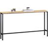 SoBuy Tavolo Consolle Ingresso Allungabile Tavolo Salvaspazio in Legno Vintage - Design Semplice e Elegante, Facile da Montare, L120 x P20 x A65 cm, per Soggiorno, Corridoio, Ufficio - FSB19-E