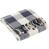 Yard Coperta in cotone 100% con nappe a quadri Chesil Blu marino - 130x170 cm