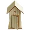 Artemio - Cabina in Legno, 14 x 8.5 x 7 cm, Set di 2, Colore: Beige