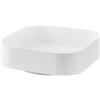 Yamazaki 2198 TOWER Rotating Storage Tray, white, ABS Resin/Silicone, 20 x 20 x 6.3 cm
