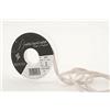 Berisfords 3501 Nastro Double-Face in Raso 20 m x 7 mm, Grigio Argento
