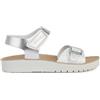 Geox J Sandal Costarei Gi, Silver White, 29 EU