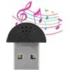 143 Microfono Mini USB, Microfono vocale da Studio USB Portatile Registrazione Mic Adattatore per Computer PC Laptop per Zoom Meeting(Nero)