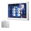 Waveshare 5inch USB Monitor, PC Case Secondary Screen/Desktop RGB Ambient Screen, IPS Panel, 800×480 Resolution, with Music Spectrum Analysis Function, Type-C Interface, CNC Metal Case, Silver