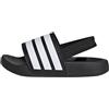 adidas Adilette ESTRAP Slides Infants, Diapositive Unisex-Bimbi 0-24, Core Black/Cloud White/Core Black, 26 EU