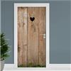Finest Folia TF01 - Pellicola adesiva per porta, 90 x 200 cm, per porta, soggiorno, cameretta dei bambini, cucina, bagno, autoadesiva, TF01 (25 cabine WC a cuore)