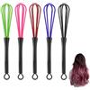 FDCGAS agitatore Parrucchiere Frusta - 5 PCS tinture per Capelli Frusta Mixer agitatore Parrucchiere Strumento Frusta plastica Salone Barbiere Parrucchiere colorante per Capelli Frusta（5 Colori）
