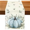 Aitsite Runner Da Tavola Autunnale, Autunno Decorazioni, Zucca Autumn Decor, Decorazione Runner Autunnale, Decorazione Per Esterni, Decorazioni Autunnali casa 40 X 180cm (Eucalyptus Pumpkin Blue)
