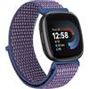 TumCez Cinturino in Nylon Compatibile con Fitbit Versa 4/Fitbit Versa 3/Fitbit Sense 2/Fitbit Sense Cinturino Sportivo di Ricambio Regolabile per Donna Uomo