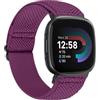 TumCez Cinturino Compatibile con Fitbit Versa 4/Fitbit Versa 3/Fitbit Sense 2/Fitbit Sense Cinturino, Regolabile Braccialetto Elastico in Nylon Cinturino di Ricambio Sportive per Donna Uomo