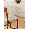 Confezioni Giuliana - 6 cuscini coprisedia con aletta jacquard ETNICO pouff sedia cucina Made in italy - Beige