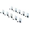 BGS 80196 | Serie di ganci singoli | 40 mm | per sistema a parete | 10 pz.