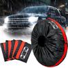 Esshogo Set di 4 Borse per Pneumatici Auto, Set Borse Porta gomme con Tracolla, Impermeabili Antipolvere Copriruota Custodia, Borse per Pneumatici, Borsa Copriruota, Ruota Wheel Bag