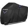 NEVERLAND Telo Coprimoto, Telo Moto per Esterno Interno impermeabile 295x110x140cm Tessuto Oxford 300D Copertura Moto Universale per Scooter Motorino Motocicletta XXXL