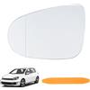 NewZC Vetro Specchietto Retrovisore Sinistro per VW Golf 6 MK6 2010-2014 | G-olf GTI 2010-2014/VW G-olf VI(5K1)2008-2013/VW G-olf VI Cabriolet(517)2011-2016/VW 1T3 2010-2015-Vetro Specchio Lato Guida