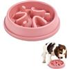 Mikiuly Ciotola per Cani Anti Ingozzamento,Ciotole per Cani Grandi e Taglia Media,Ciotola Anti ingozzamento,Slow-Eating Bowl per Cani e Gatti,per Animali di Piccola/Media/Grande Taglia,Rosa