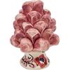 sicilia bedda - Pigna Siciliana con Piede Decorato - Modello Maioliche - Ceramica di Caltagirone (Altezza 6 x 4, Rosa)