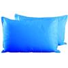 Tata Home Coppia Federe con 3 Bottoni 100% Cotone Misura cm 50x80 Colore Avio