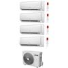 ferroli Climatizzatore Quadri Split Ferroli Giada 9000 + 9000 + 9000 + 9000 BTU Unità Esterna 8.2 kW Inverter WIfi Incluso Gas R32 A++