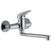 fima-carlo-frattini Miscelatore Monocomando Cromato Lavello Cucina A Parete Serie 18 Fima Carlo Frattini In Ottone