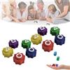 Generic Gonggi Gioco coreano, tradizionale gioco coreano Reflex Challenge, set di ciottoli di pietra di Gonggi Jack, mini pietre da afferrare, giochi di coordinazione occhio-mano per fan della TV e bambini