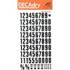 APLI DECAdry - Numeri Trasferibili - 15 mm, Nero