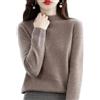 Generic Maglioni in cashmere da donna, 100% cashmere, a maniche lunghe, girocollo, morbido e caldo, maglia leggera