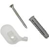 Gardinia Supporto a soffitto per Tende a Pannello in Alluminio, 1 Binario, 2 Pezzi, incl. Materiale di Montaggio