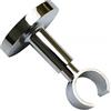 Gardinia - Supporto da soffitto con Piastra di Fissaggio in Metallo, Binario Singolo, Aperto, incl. Kit di Montaggio, Serie Chicago, Ø 20 mm, Cromo, (32751)