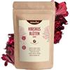 vom-Achterhof Fiori di ibisco interi secchi 500g | gusto leggermente acido-fruttato | fiori di ibisco commestibili | tè dolce-aromatico all'ibisco | vom Achterhof