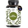 ECO WASSY Curcuma e Pepe Nero | 120 capsule. Antinfiammatorio e antiossidante naturale. Alta concentrazione, ingredienti BIO (curcumina+piperina), naturali, senza additivi, dose massima. 1425 mg