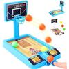 TTDCQQID Giocattoli da Basket per Bambini, Tabletop Basketball per Bambini, Dito Tiro Pallacanestro Desktop Gioco, del Dito Gioco da Tavolo, Giocattoli per Desktop, Regalino Festa Compleanno Bimbi (Blu)