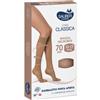 DESA PHARMA SRL Sauber gambaletto open toe maglia microrete 70 den colore neutro beige taglia 4 linea classica