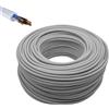 DIMELITALIA Lunghezza Metri 50, Sezione Conduttore 4x1,5mmq, CONFEZIONE 1 *** Cavo elettrico grigio fror gommato flessibile tutor quadripolare antifiamma