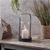 Lights4fun, Inc. Lanterna a candela senza fiamma a LED in vetro Cloche nero da 7,5 pollici