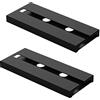 Dilireba 2 pezzi Portabicchieri Appendere Sospeso, Porta Bicchiere Vino Sospeso, portabicchieri sospeso plastica, Portabicchieri Vino Sotto Mobile per Ristorante, Hotel, Bar, Cucina, Vino Sotto (Nero) (Nero)