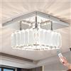 diisunbihuo Dixun Mini lampadario di cristallo grande lampada da soffitto in cristallo rotondo LED lampada a sospensione per corridoio scala (bianco freddo) (rotondo SJT bianco freddo)