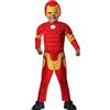 RUBIE'S Costume Iron Man Deluxe per Bambini - Taglia Toddler - 1/2 Anni