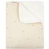 BAMBOOM Coperta Lettino 100x140 Jersey Print con Spugna Peluche Fishes Bamboom
