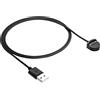 AKYGA AK-SW-56 - Cavo di ricarica USB, compatibile con Ticwatch S/E, 1 m, colore: Nero