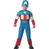 RUBIE'S Costume Capitan America Deluxe per Bambini - Taglia Toddler - 1/2 anni