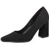 QUEEN HELENA Scarpe Eleganti con Tacco Chiuse Décolleté Donna ZM9518 (Nero, Sistema Taglie Calzature EU, Adulto, Donna, Numero, Media, 37)