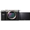 Sony Alpha 7 C - Fotocamera Digitale Mirrorless Full-frame, compatta e leggera, Real-time Autofocus, 24.2 MP, Stabilizzatore integrato a 5 assi, lunga durata della batteria (Argento)