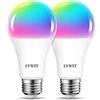 LVWIT Lampadina LED Smart Wifi Attacco E27, Forma A70, 12W Equivalenti a 100W, 1521Lm, Compatibile con Alexa, Echo and Google Assistant, Intelligente Dimmerabile, Controllo a Distanza da App