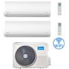 Midea Climatizzatore Condizionatore Midea Xtreme Wifi R32 Dual Split 9000 + 9000 BTU con U.E. M2OE-18HFN8-Q INVERTER Classe A++/A+