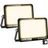 AUXTINGS 150W Faretto Led da Esterno con Sensore di Movimento,Faretti Led Esterno 14000LM,Bianco caldo 4000K Fredda Faro Impermeabile IP66 Interno per Giardino Garage parete Cortile Tetto,2 pezzi