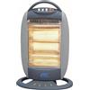 S.I.C Stufa elettrica portatile,Stufa Alogena Oscillante, 3 Livelli di Potenza Silenziosa Oscillazione Alloggiamento Freddo Touch Sistema Antiribaltamento,Protezione termica (1200W)