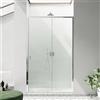 Parama Porta doccia 150cm profili slim cromati vetro 6mm trasparente h190 | Portofino